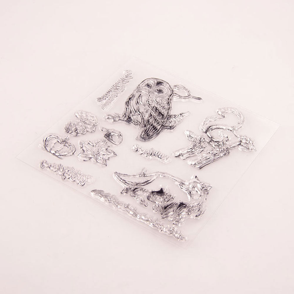 Owl Squirrel Fox Clear Stamps