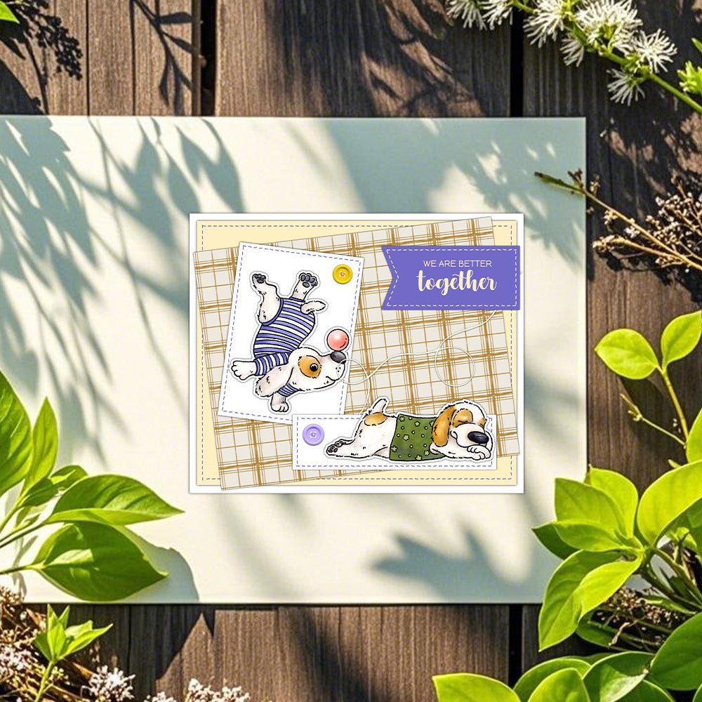 Naughty Puppy Dies & Stamps Set