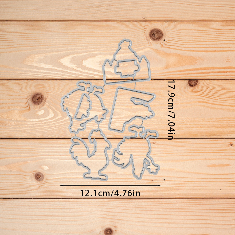 Cute and Funny Chicks Dies & Stamps Set