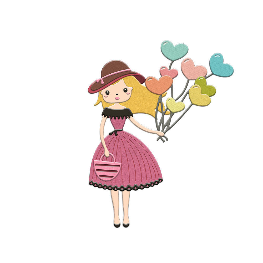 Cartoon Girl Metal Cutting Dies