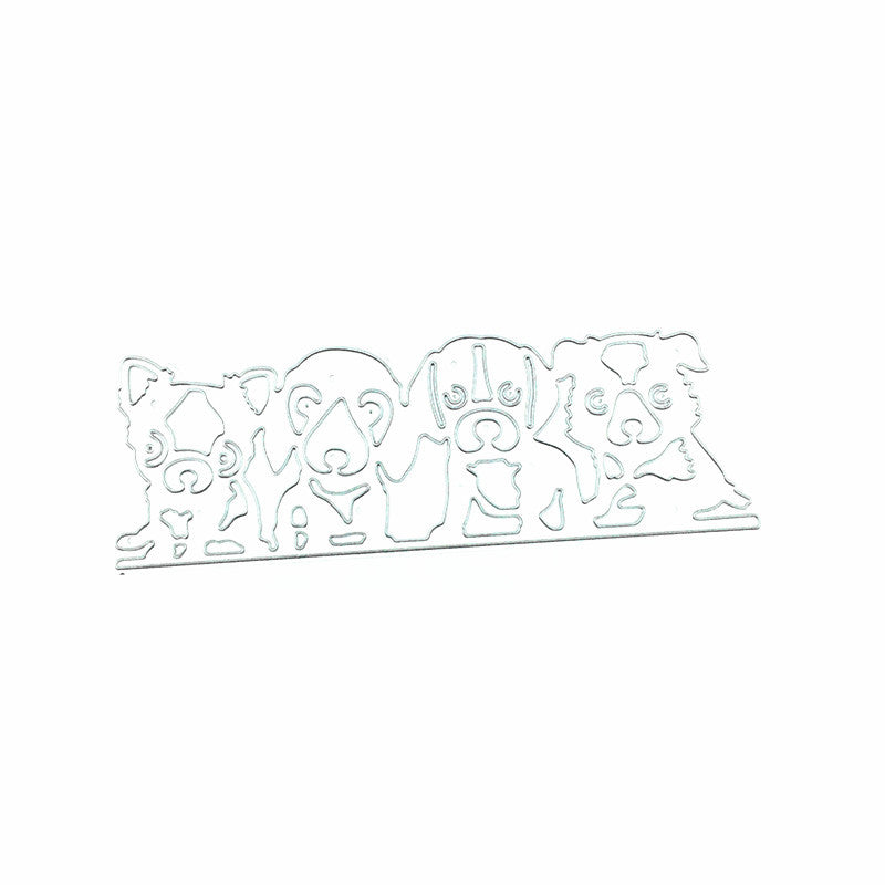 Four Cute Dogs Metal Cutting Dies