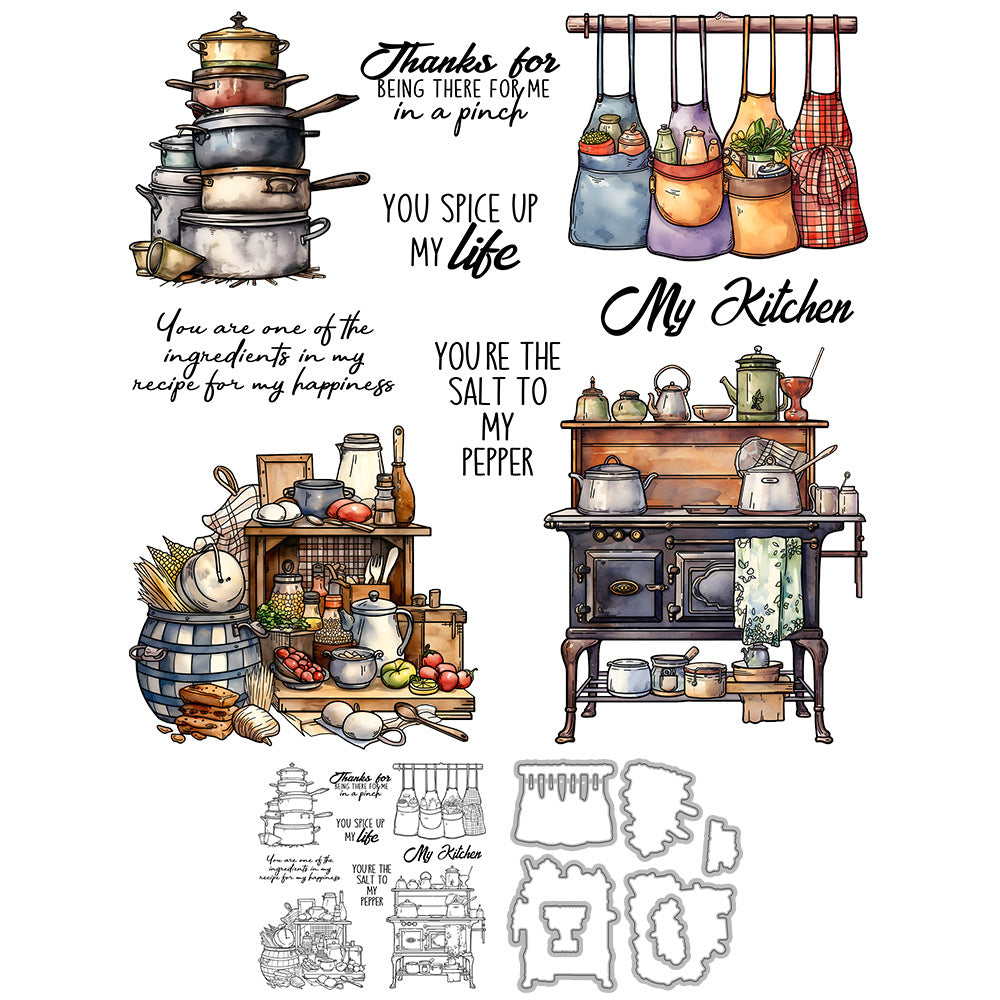 Kitchen Series Dies & Stamps Set