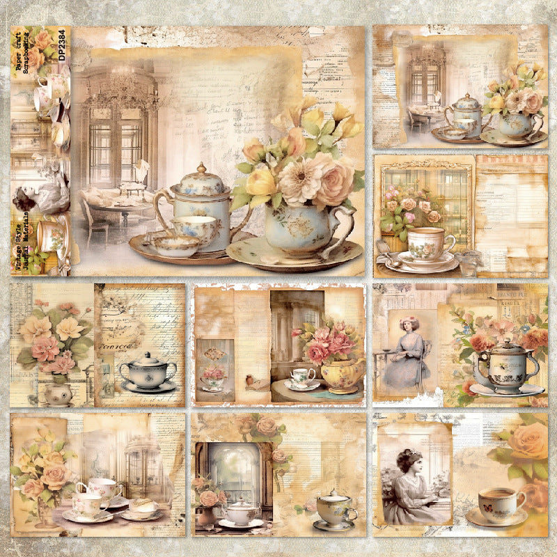 A5 Vintage Style Journal Scrapbook Paper