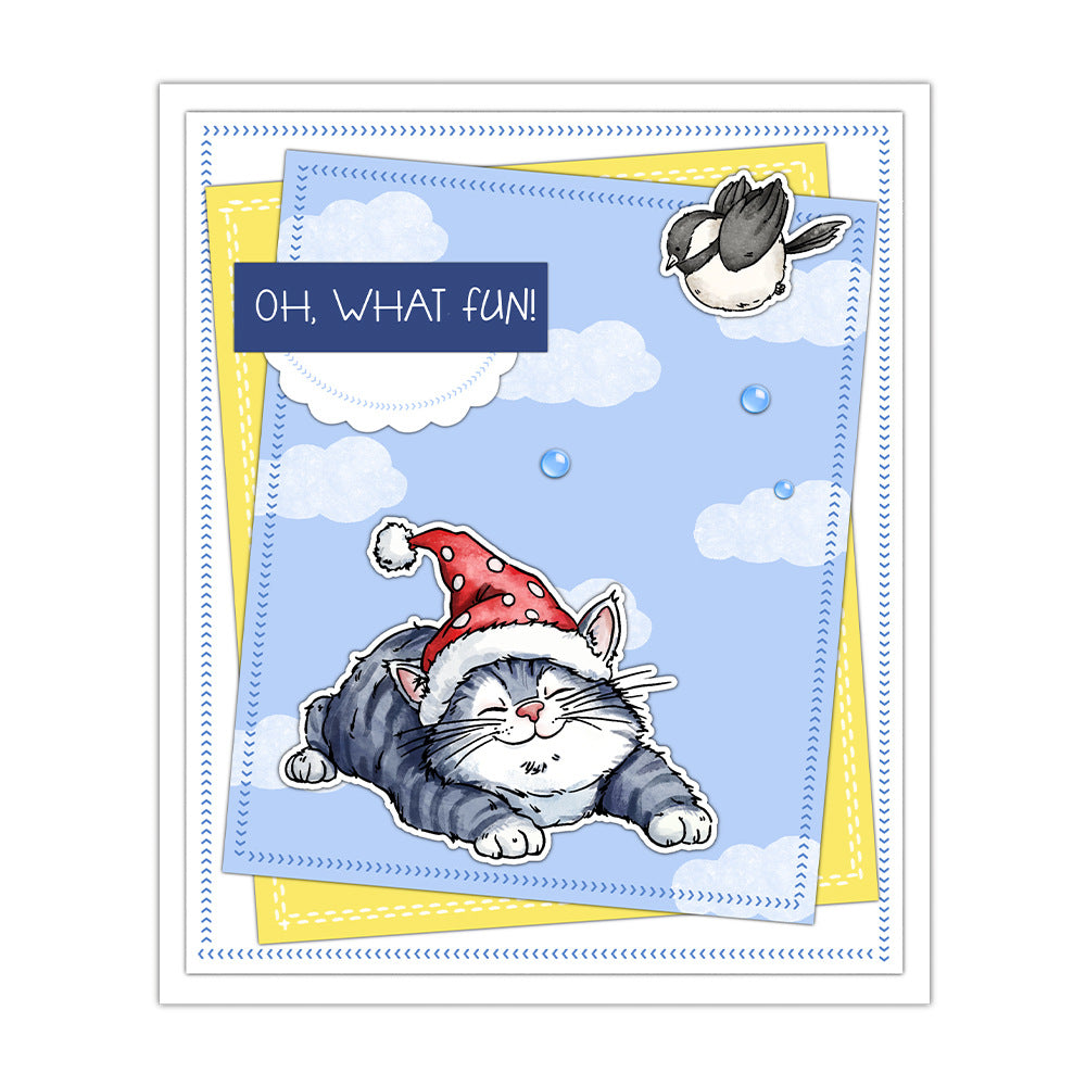 Festive Cats Dies & Stamps Set