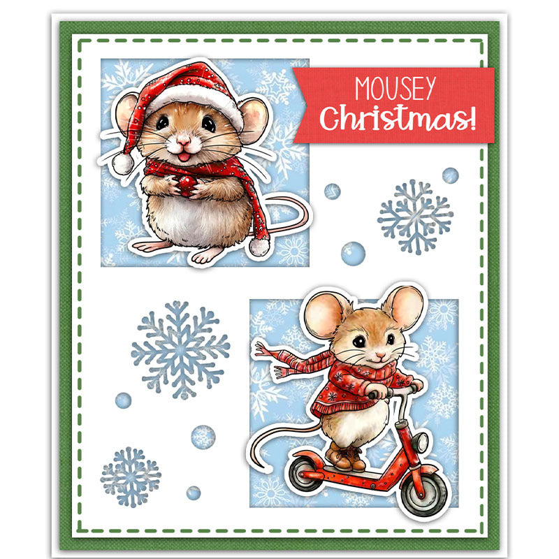 Christmas Mouse Dies & Stamps Set