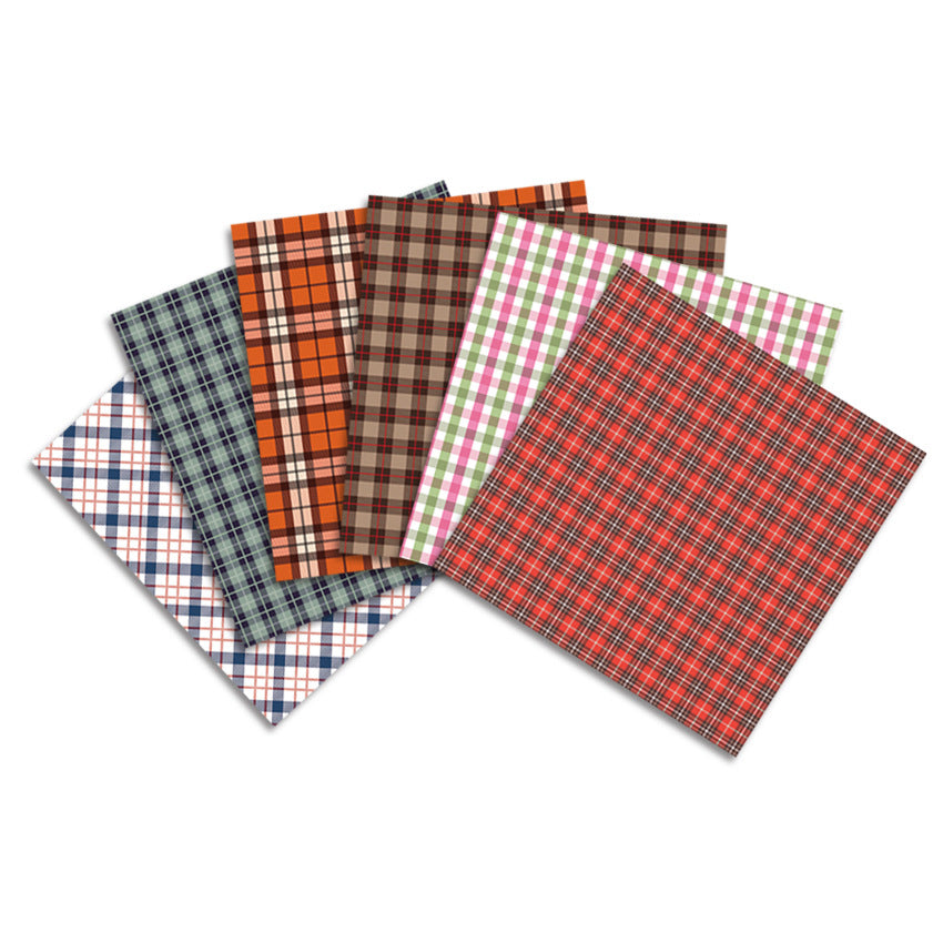 24PCS 6" Grid Scrapbook Paper & Cardstock