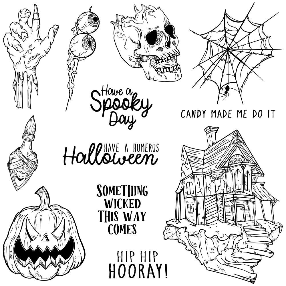 Halloween Series Dies & Stamps Set