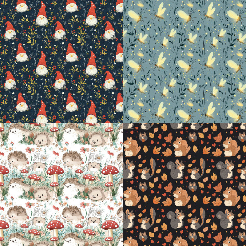 24PCS 6" Gnome Scrapbook Paper & Cardstock