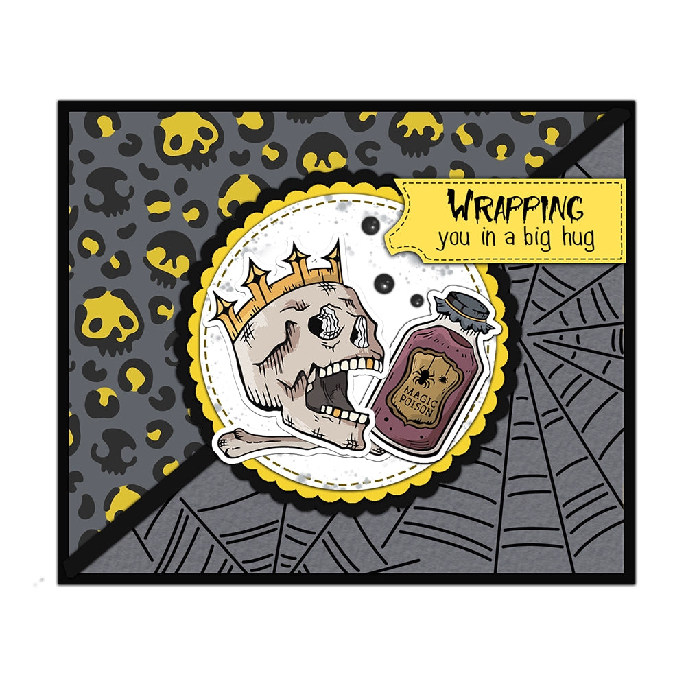 Halloween Cat Skull Pumpkin Dies & Stamps Set