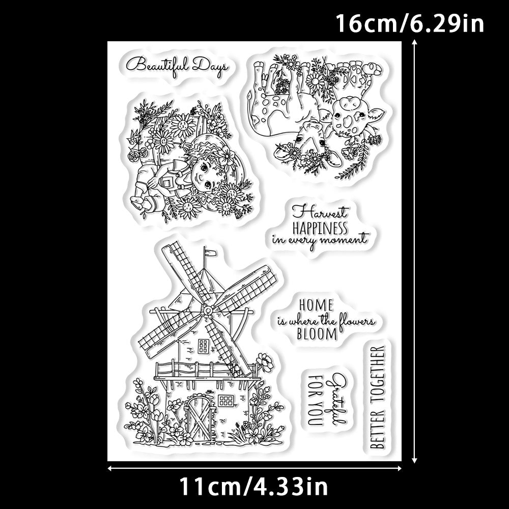 Windmill House Clear Stamps