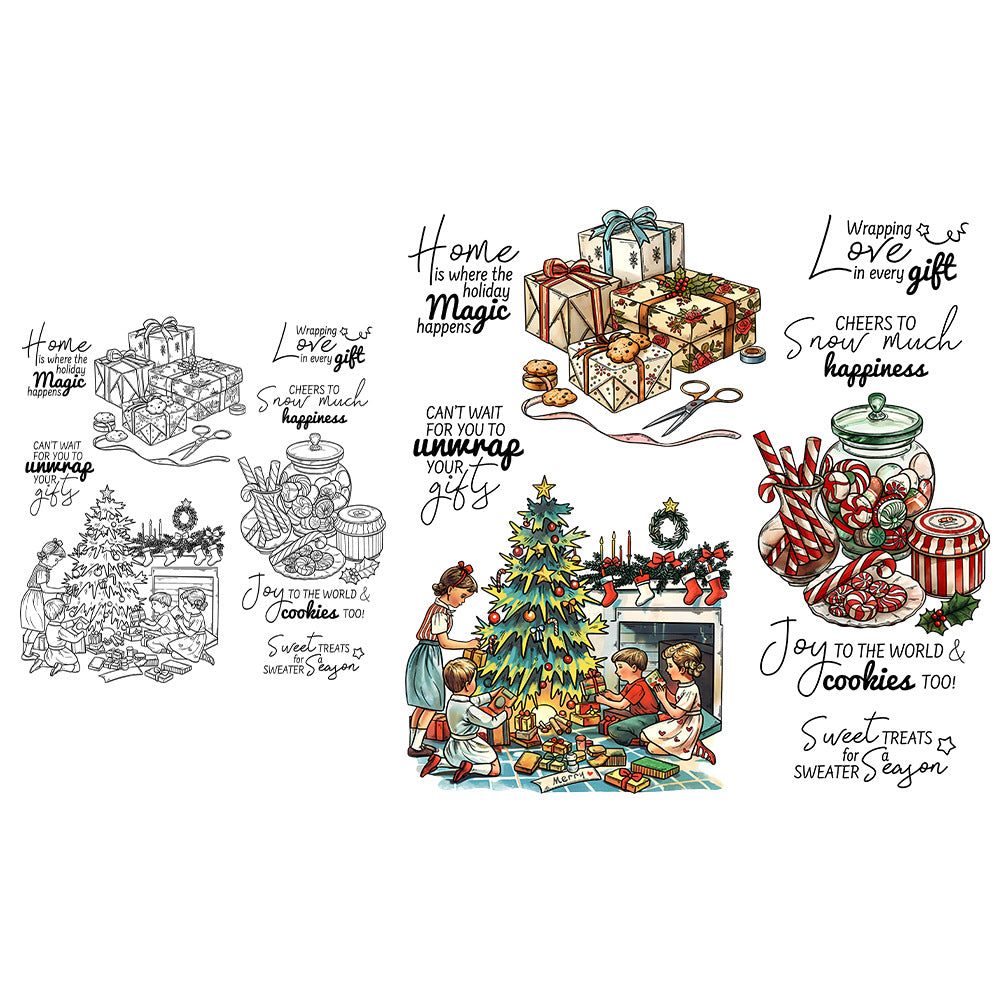 Christmas Theme Clear Stamps