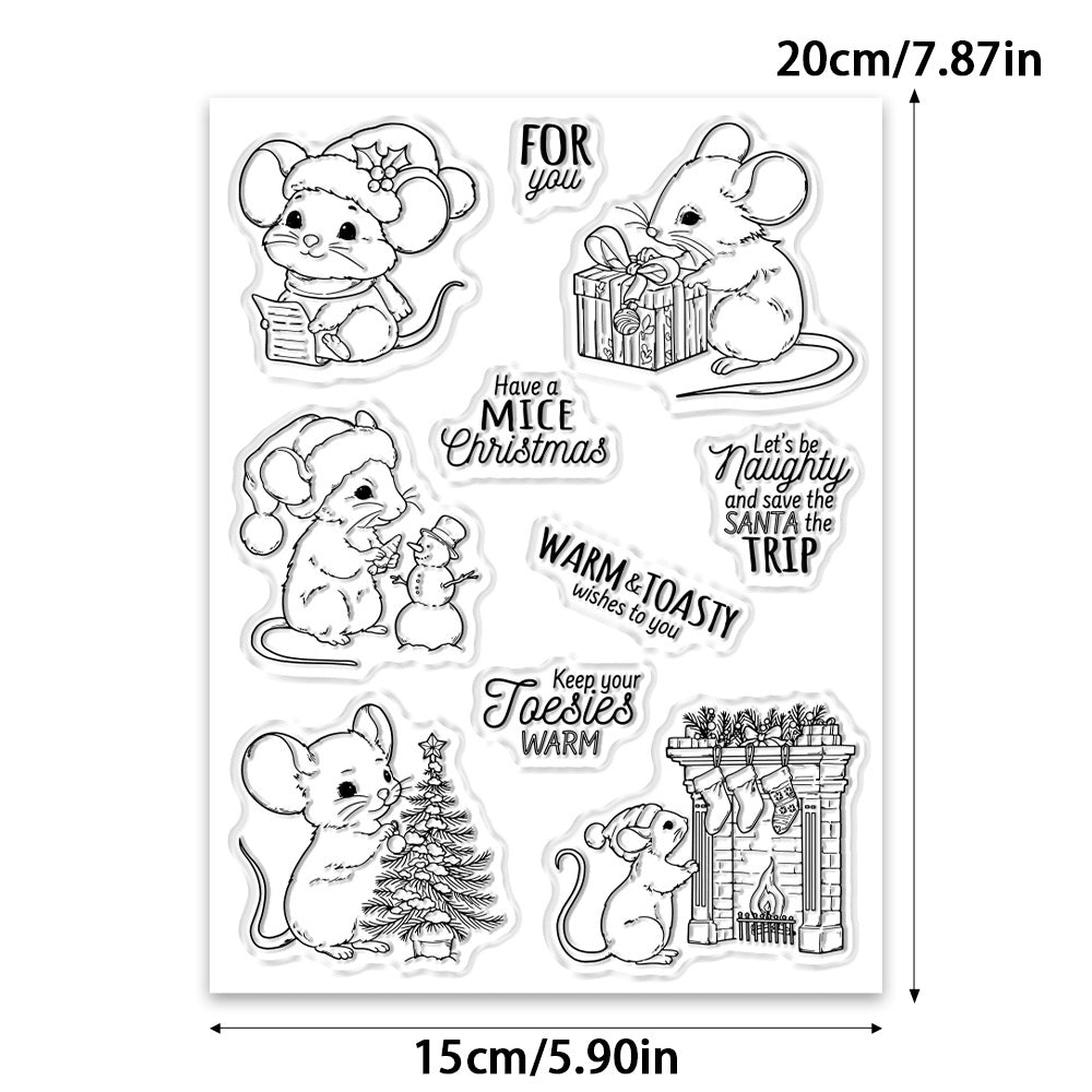 Christmas Mouse Dies & Stamps Set