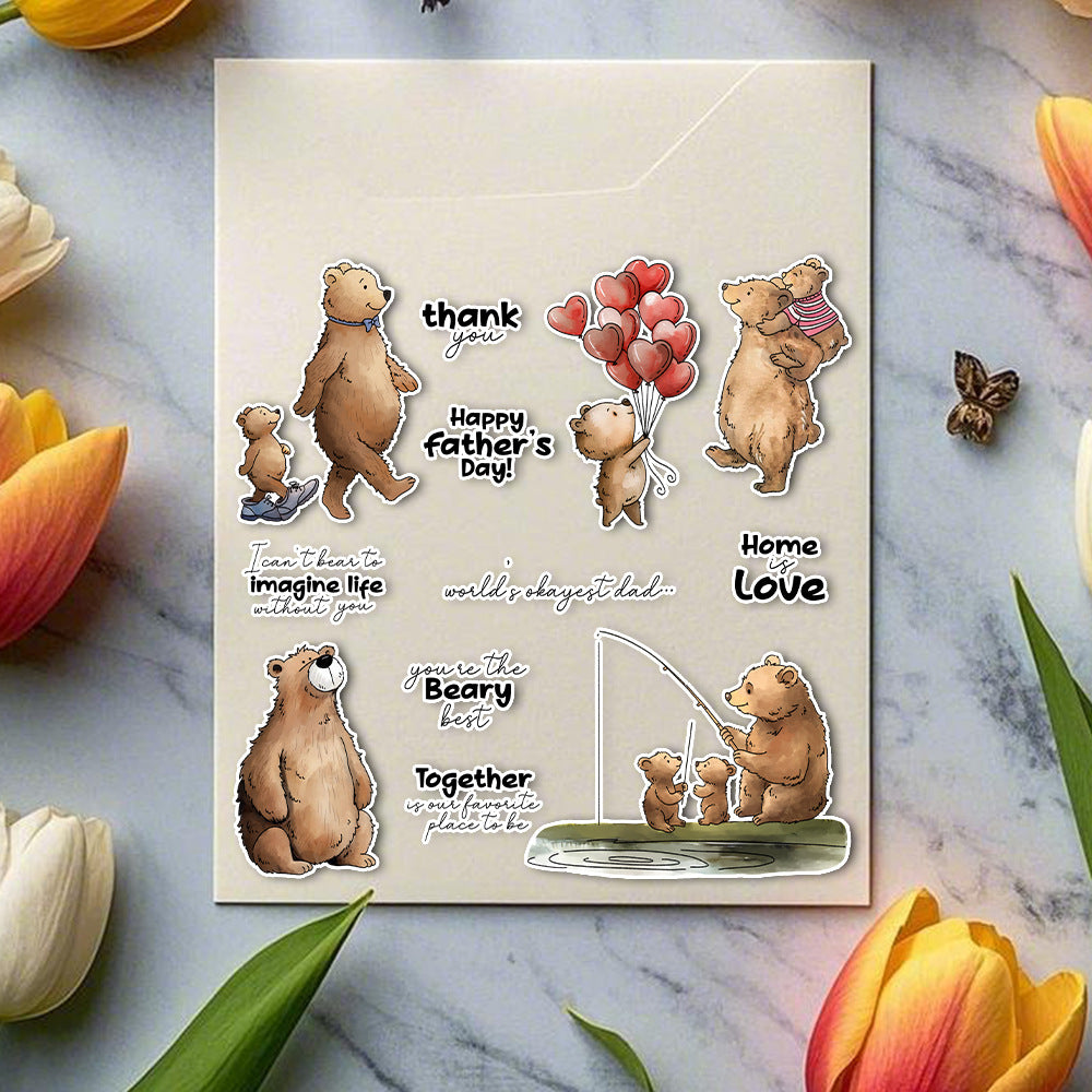 Little Bear and Son Dies & Stamps Set