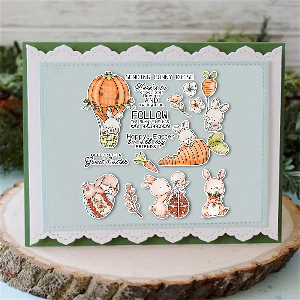 Easter Cute Bunny Clear Stamps