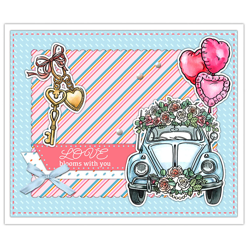 Valentine's Day Theme Dies & Stamps Set
