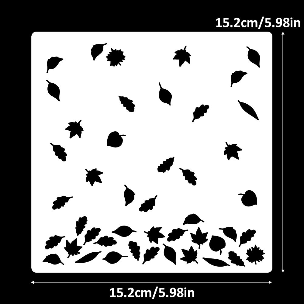 Leaves Background DIY Painting Hollow Stencil