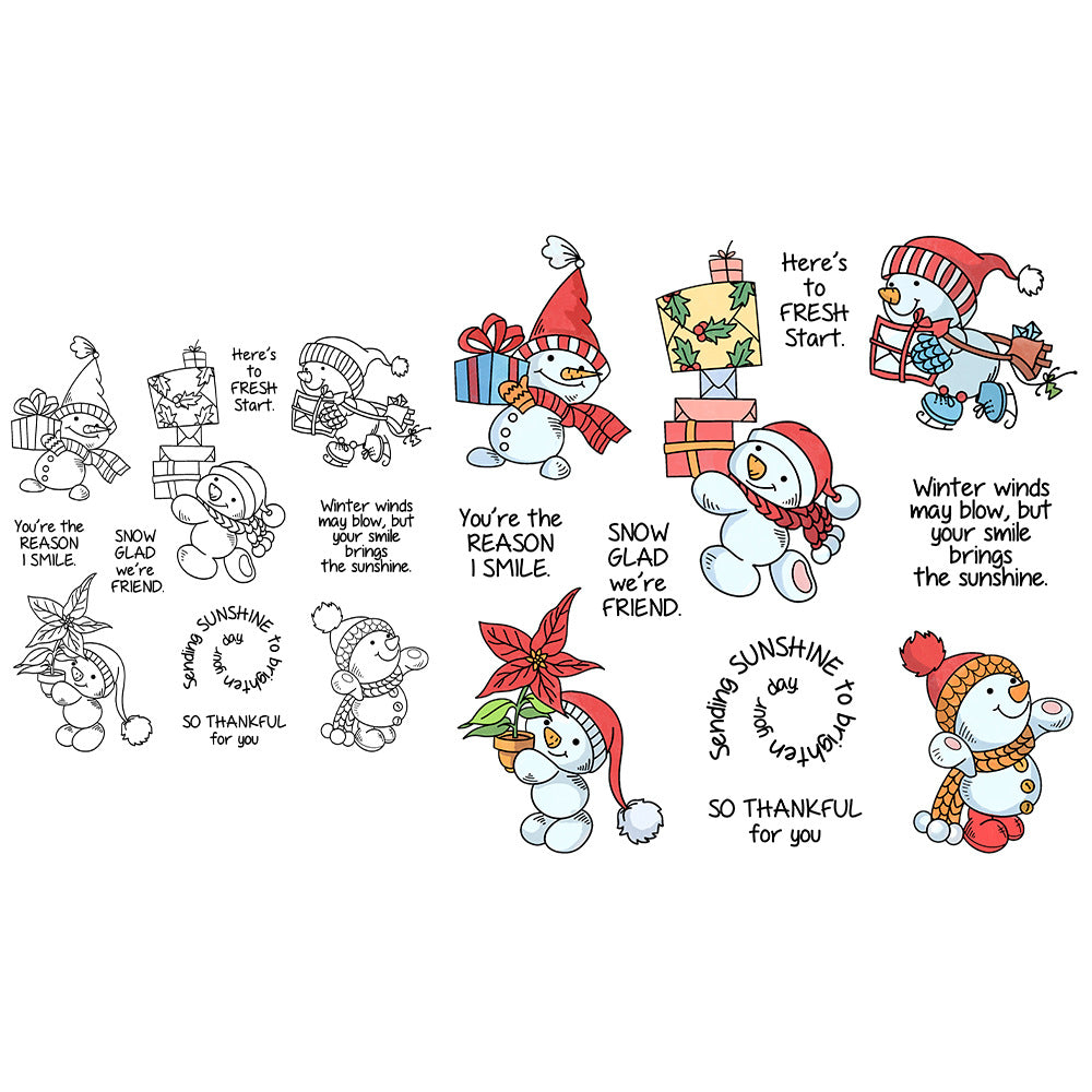 Happy Snowman Dies & Stamps Set