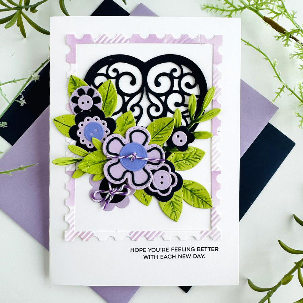 Love Background Metal Cutting Dies