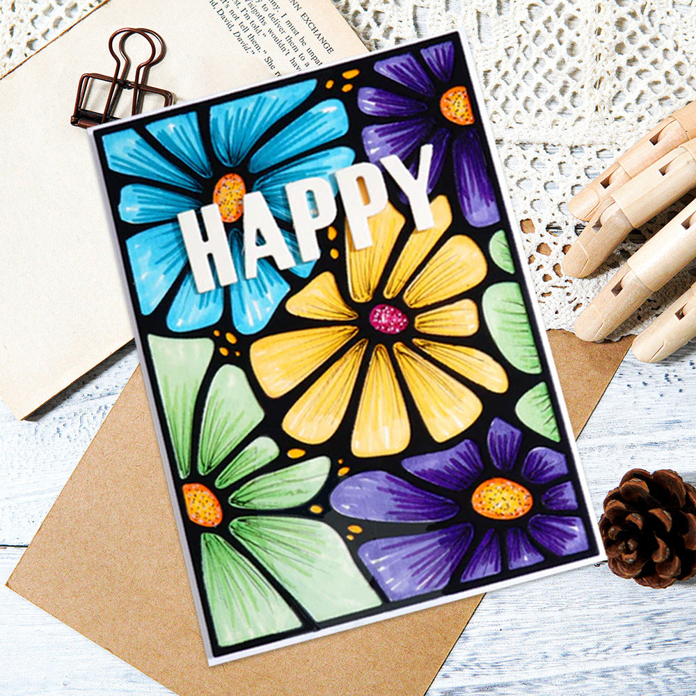 Decorative Flower Background Board Cutting Dies