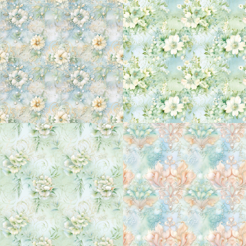 24PCS 6" Pomona Green Scrapbook Paper & Cardstock