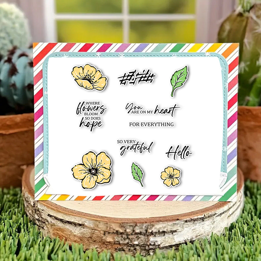 Flower Decoration Dies & Stamps Set