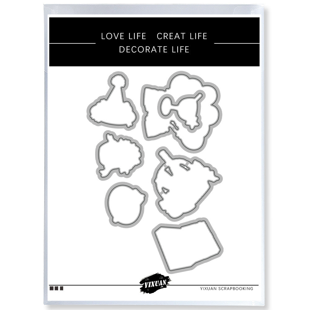 Girls Party Theme Dies & Stamps Set