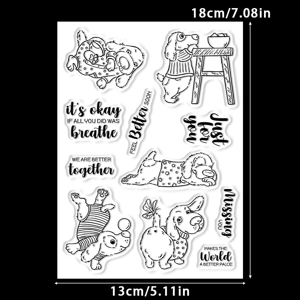 Naughty Puppy Dies & Stamps Set