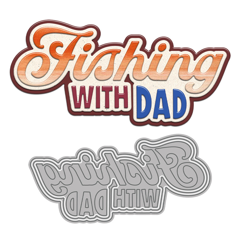 Father's Day Theme Metal Cutting Dies
