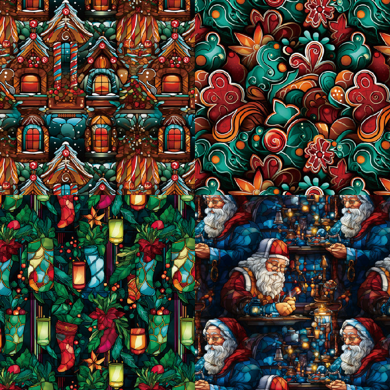 24PCS 6" Gothic Christmas Scrapbook Paper & Cardstock