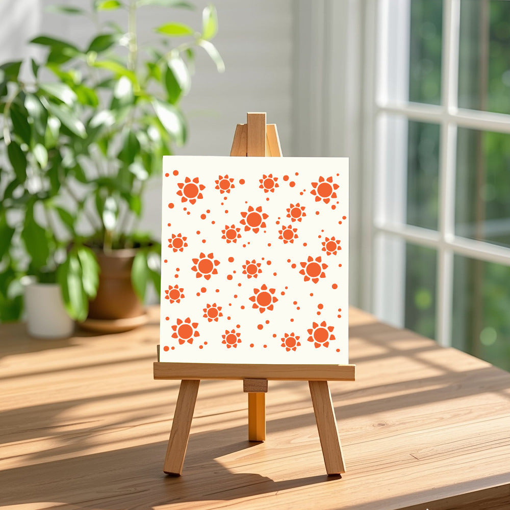 Sunflower Background DIY Painting Hollow Stencil