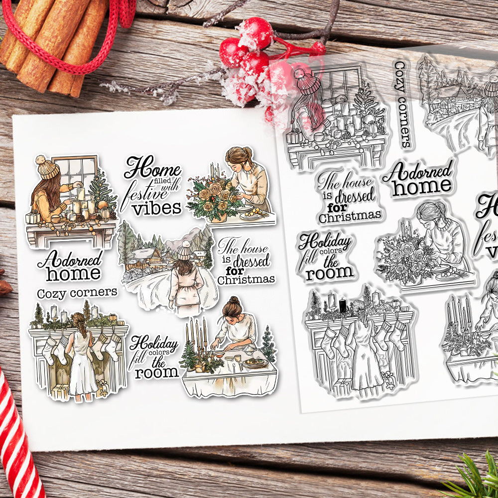 Christmas Theme Clear Stamps