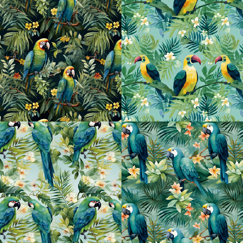 24PCS 6" Jungle Scrapbook Paper & Cardstock