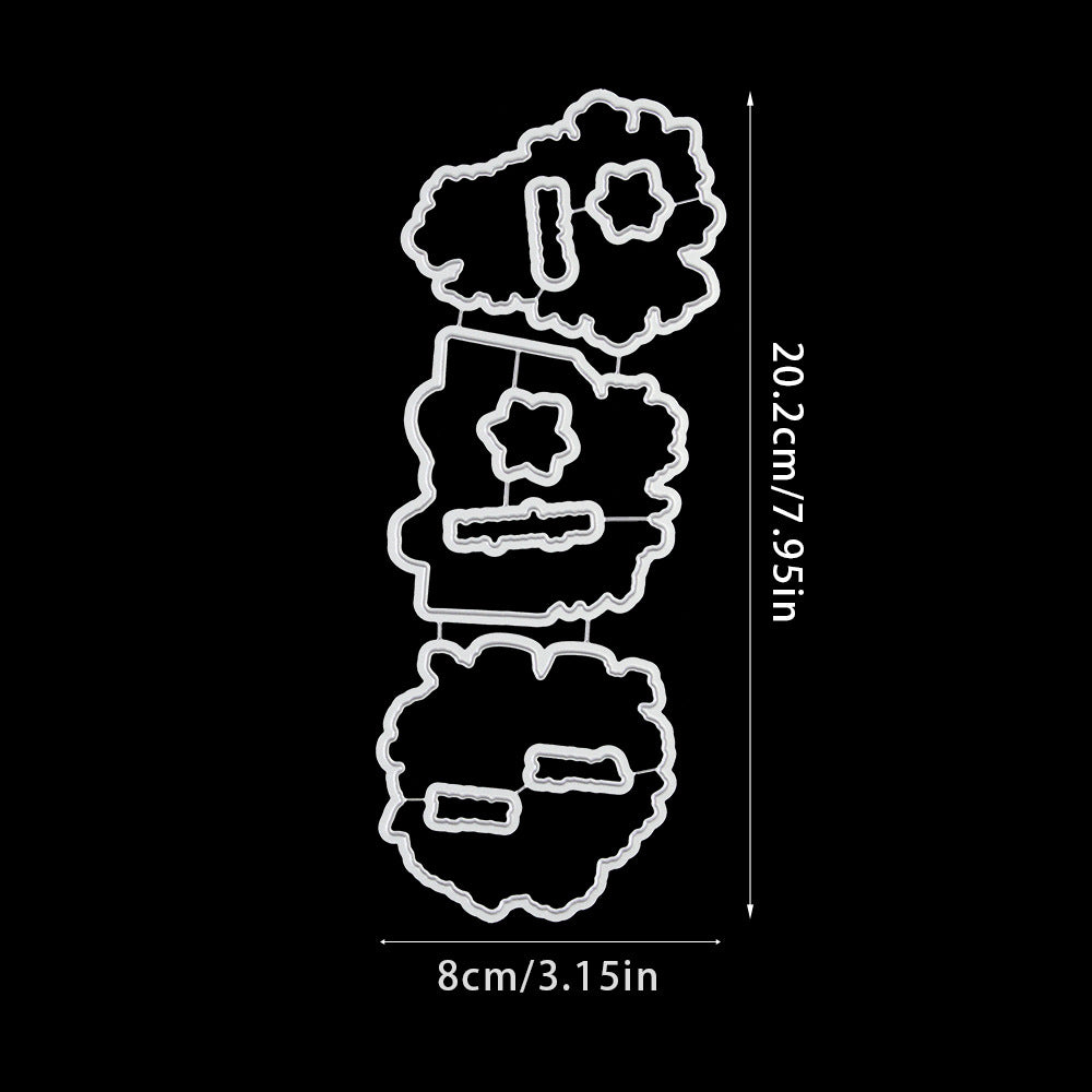 Cross Flowers Dies & Stamps Set