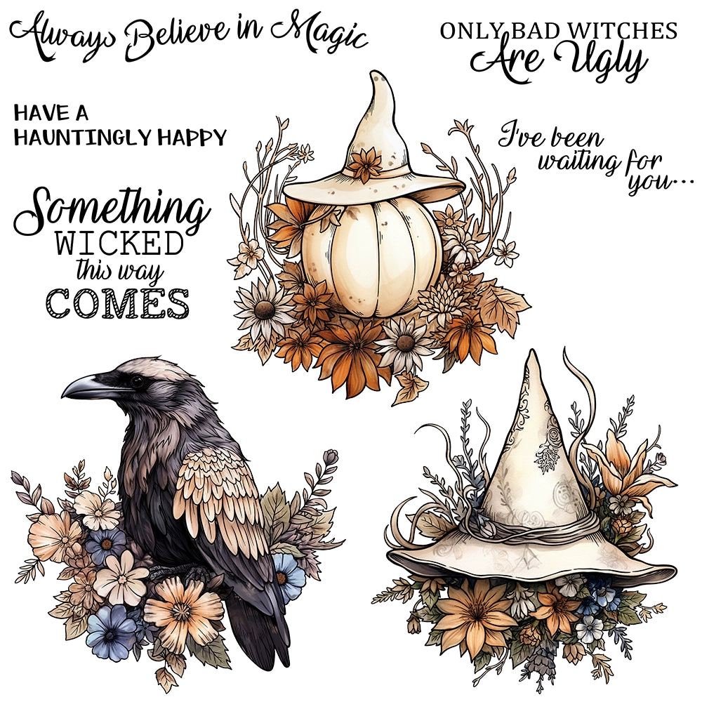 Halloween Pumpkin Crow Dies & Stamps Set