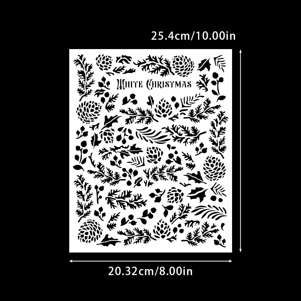 Pine Cone Pattern DIY Painting Hollow Stencil
