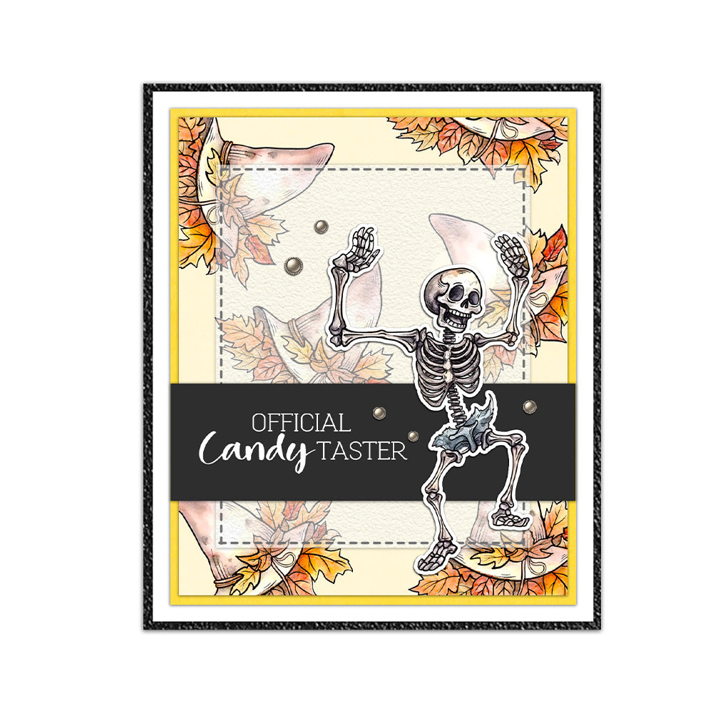 Halloween Skull Pumpkin Dies & Stamps Set