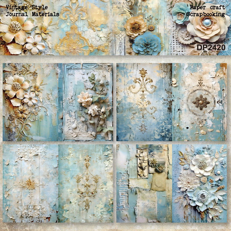 A5 Romantic Style DIY Scrapbooking Paper