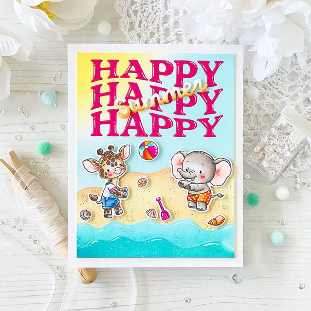 "Happy Summer" Words Metal Cutting Dies