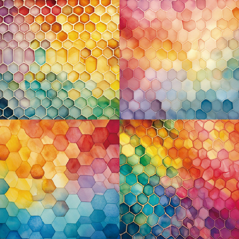 24PCS 6" Beehive Scrapbook Paper & Cardstock