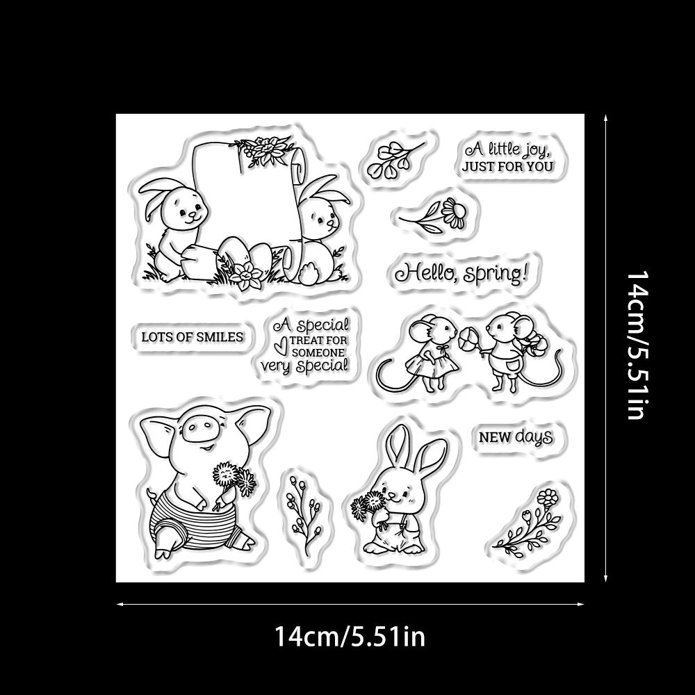 Easter Animal Series Dies & Stamps Set