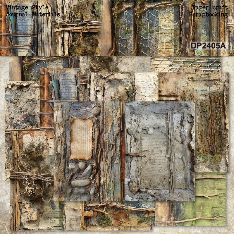 A5 Vintage Style Journal Scrapbook Paper