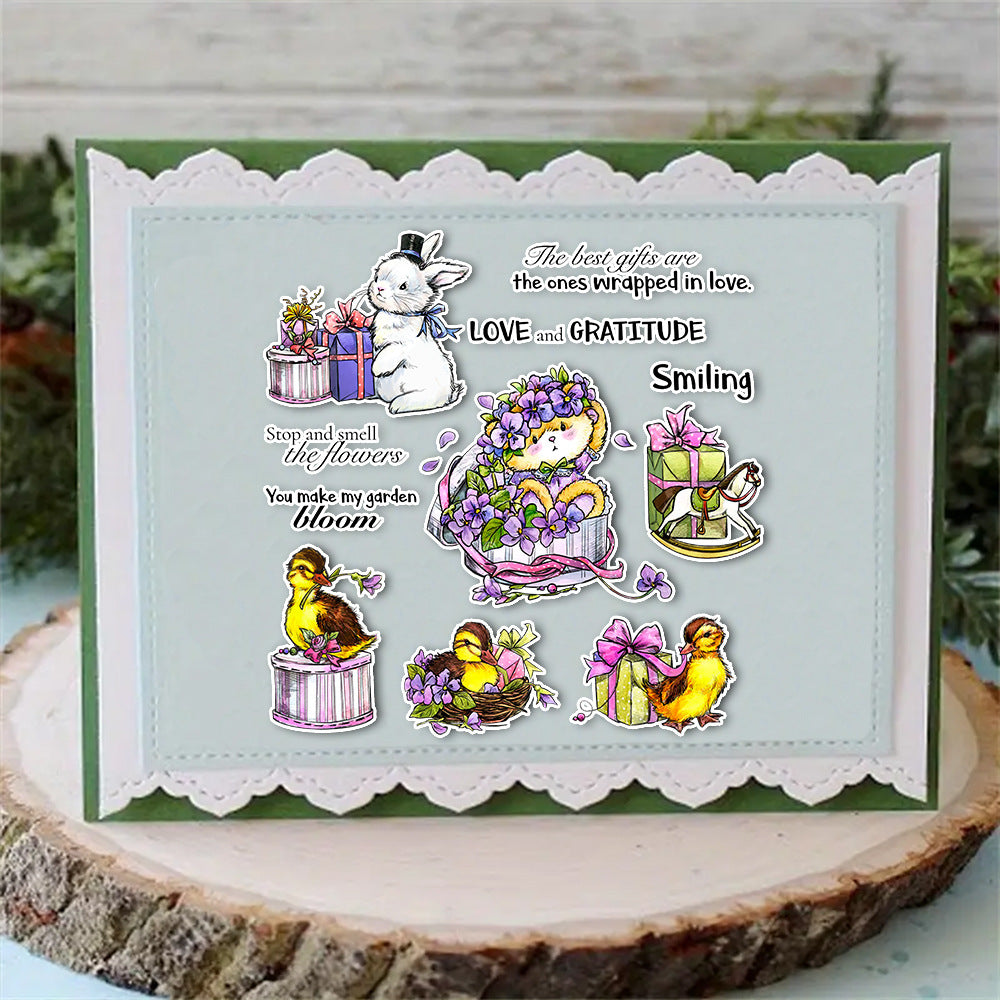 Spring Easter Theme Dies & Stamps Set