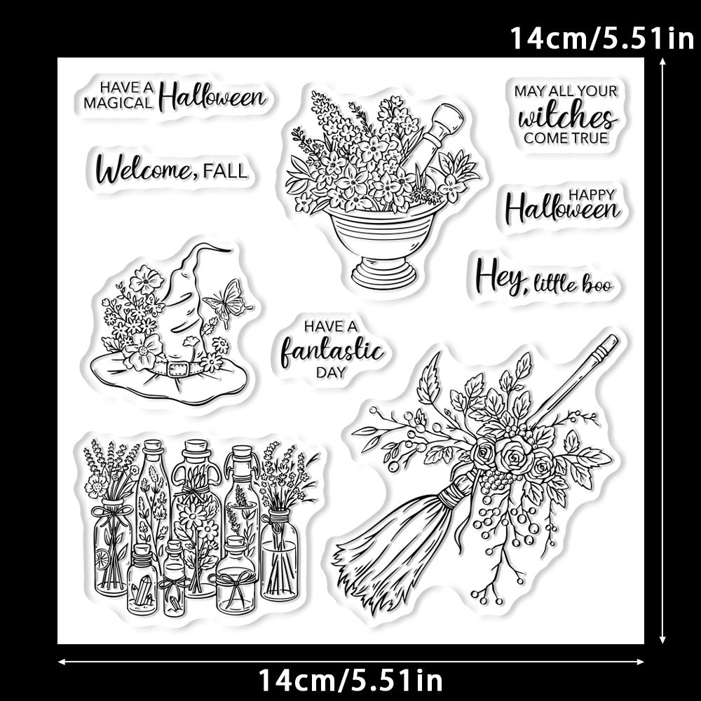 Halloween Elements Clear Stamps