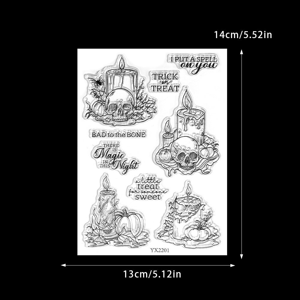 Halloween Candles Dies & Stamps Set