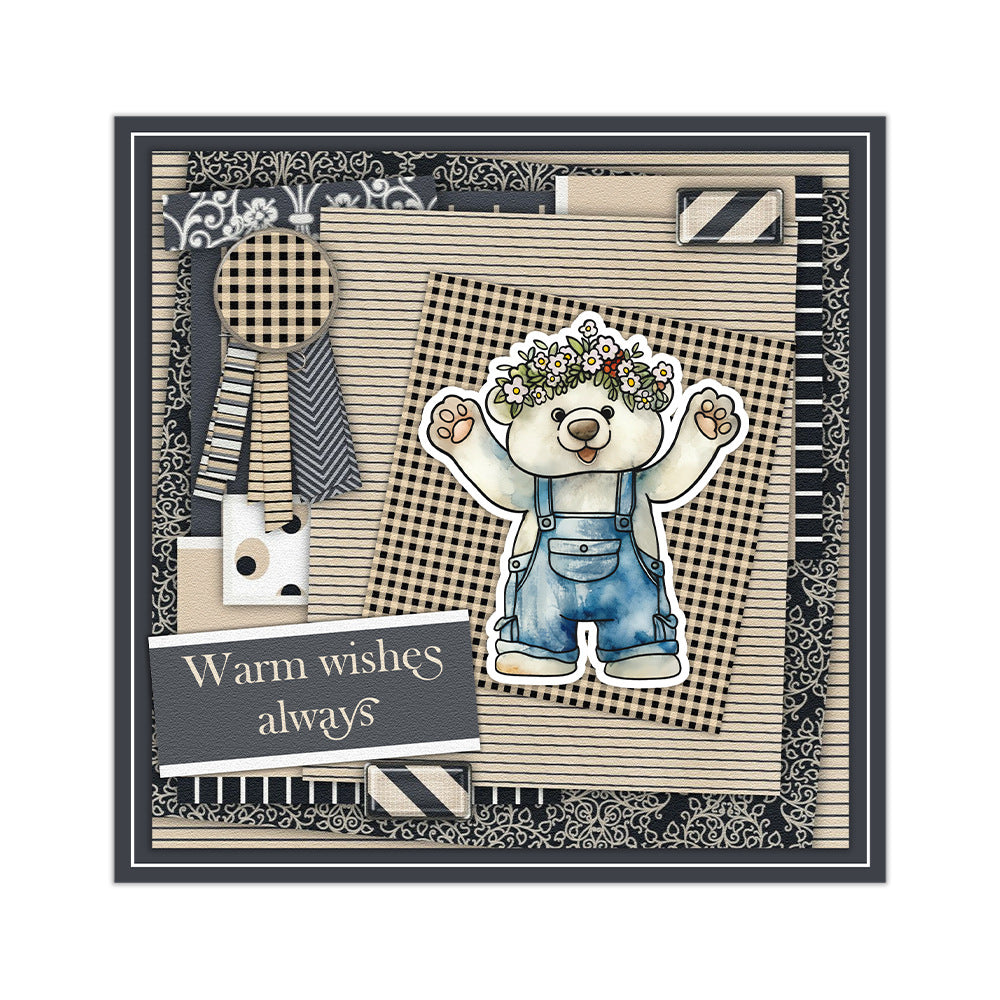 Wreath Animals Clear Stamps