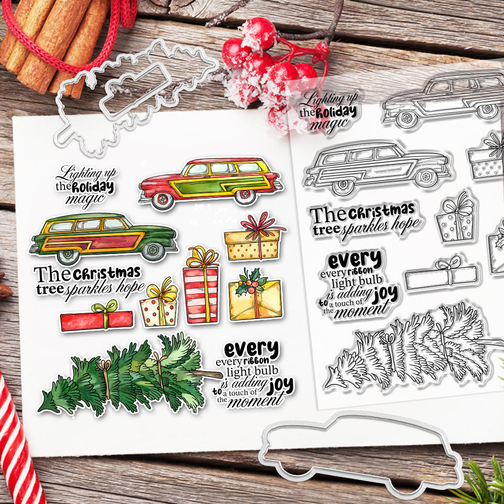 Christmas Elements Dies & Stamps Set