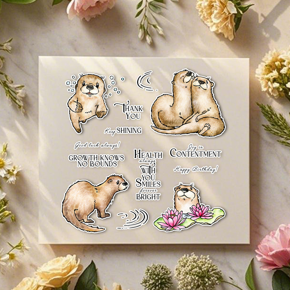 Cute Sea Otter Dies & Stamps Set