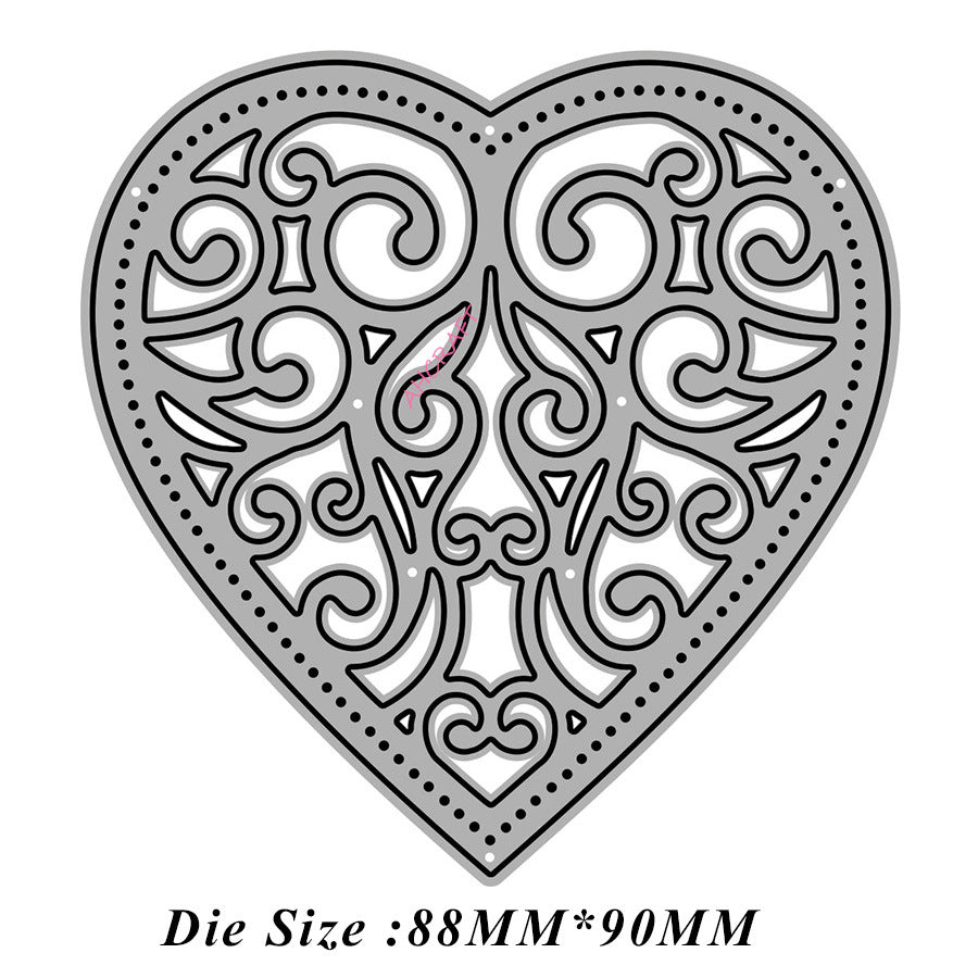 Love Background Metal Cutting Dies