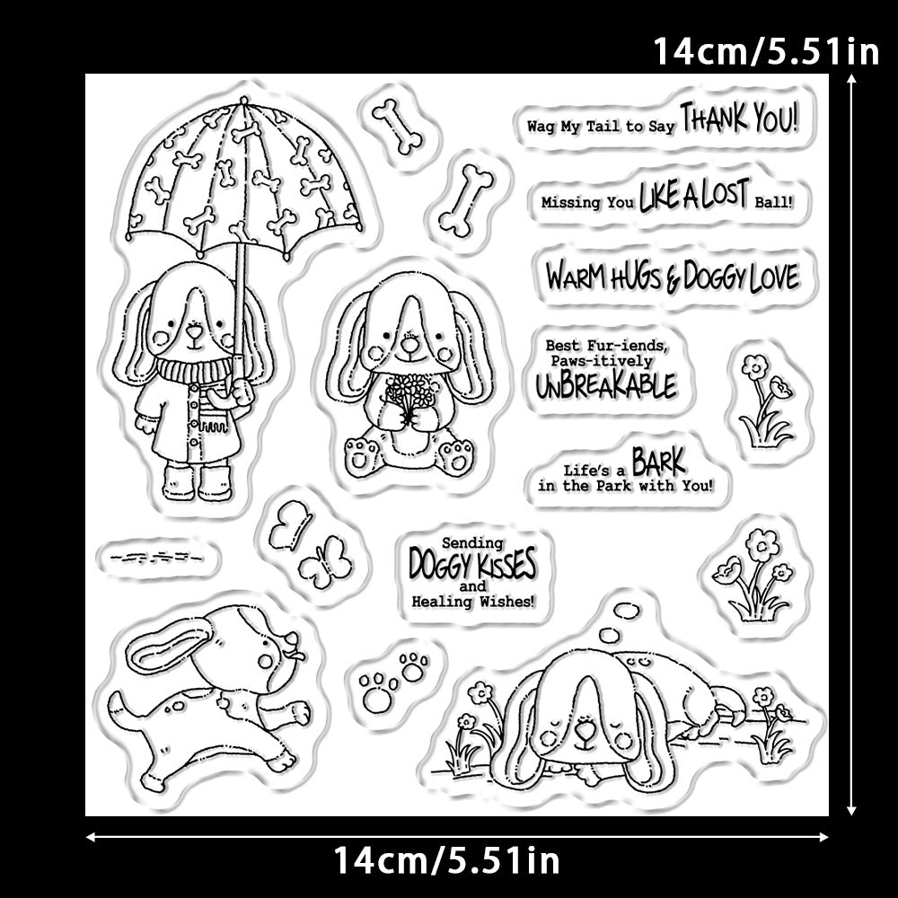 Cute Puppy Clear Stamps