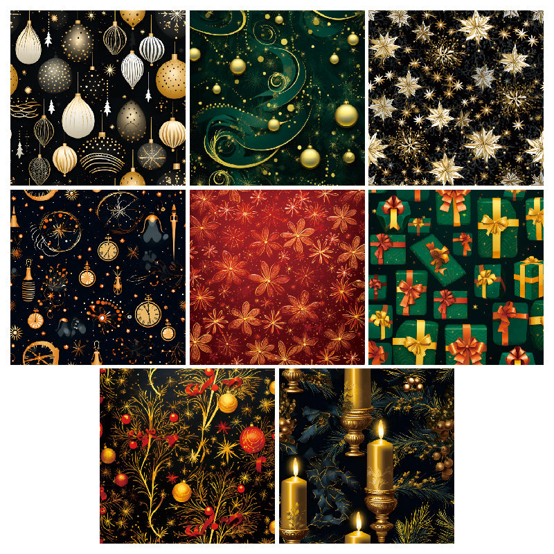 24PCS 6" Festival Theme Scrapbook Paper & Cardstock